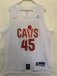 Maillot de Basket #45 Mitchell Cavaliers 22-23 Blanc Brodé